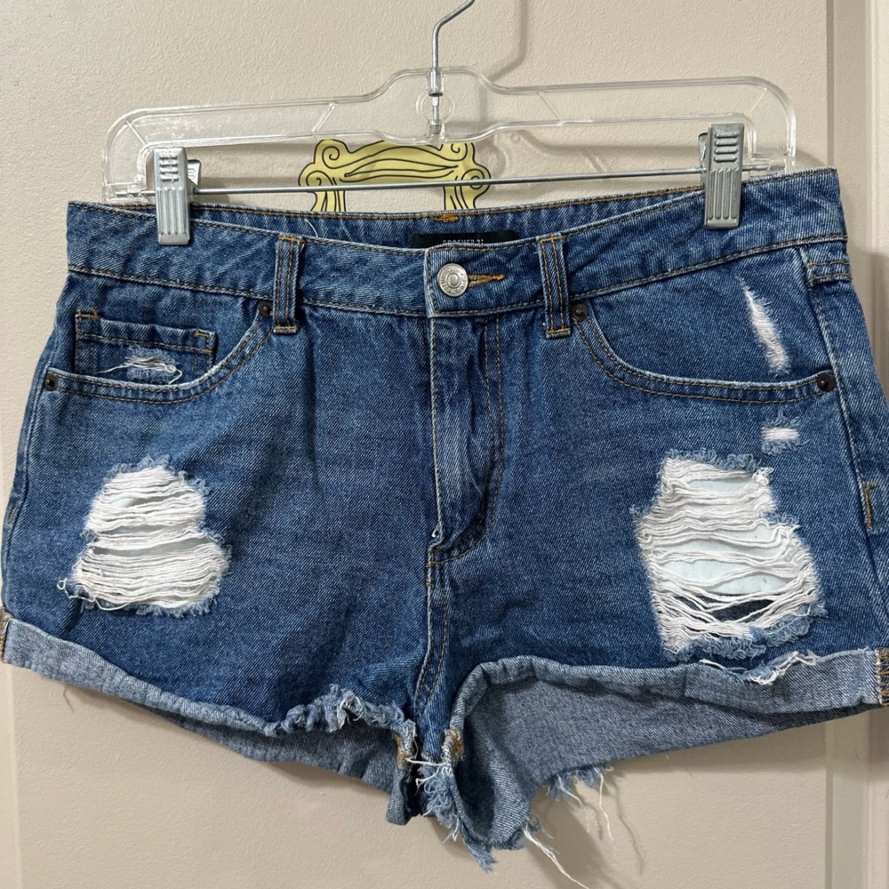 Forever21 Ripped denim short